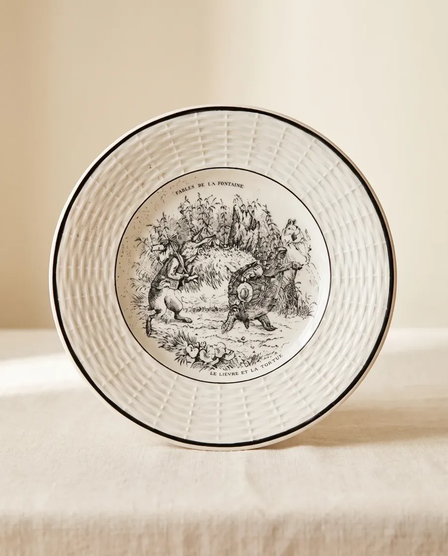 Assiettes illustrées des Fables de La Fontaine, photo 3