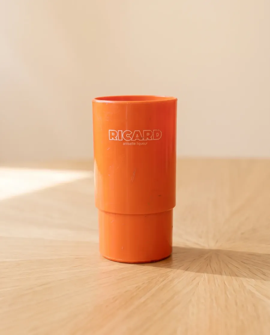 Pichet Ricard orange et deux verres, photo 2