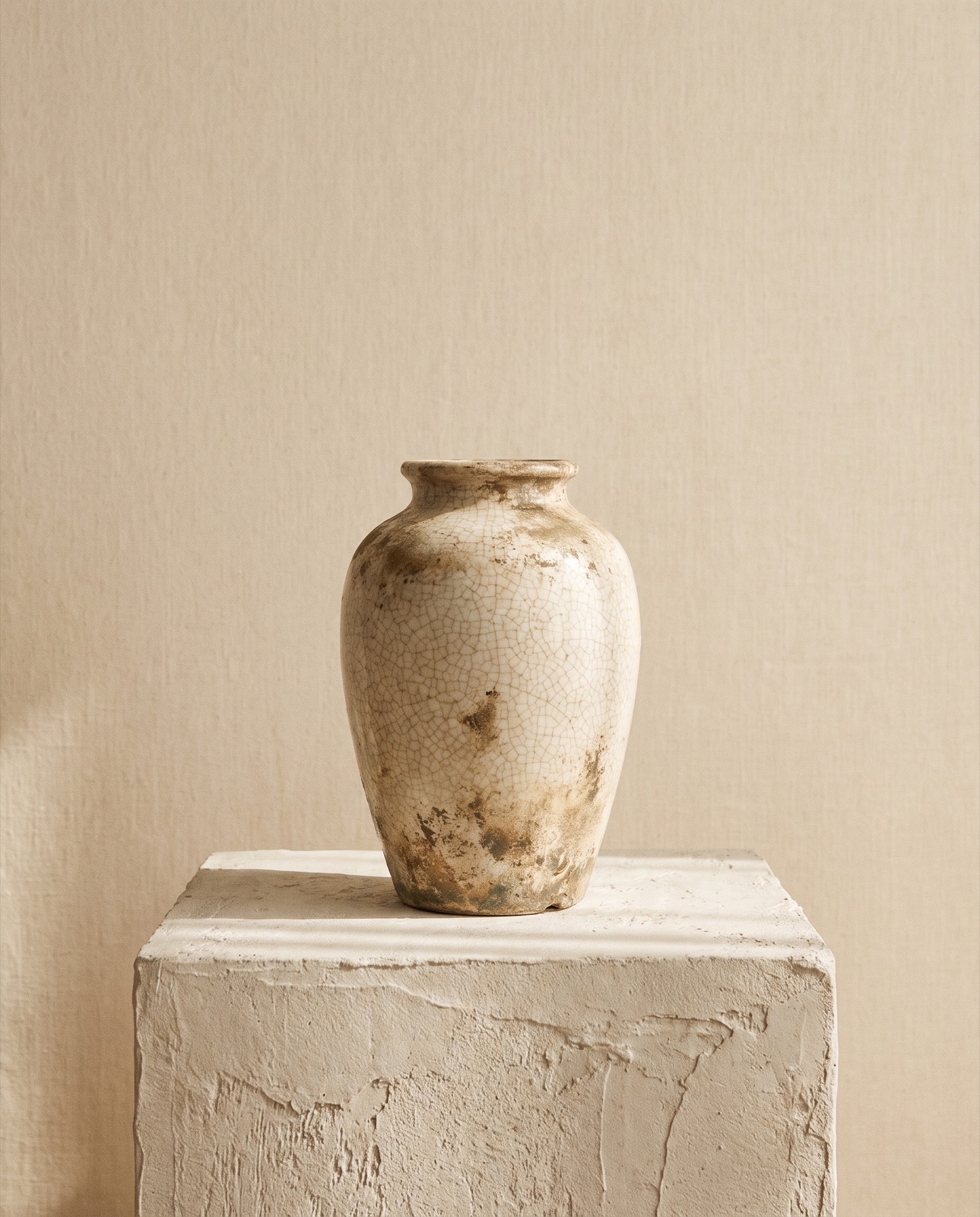 Vase à glaçure craquelée